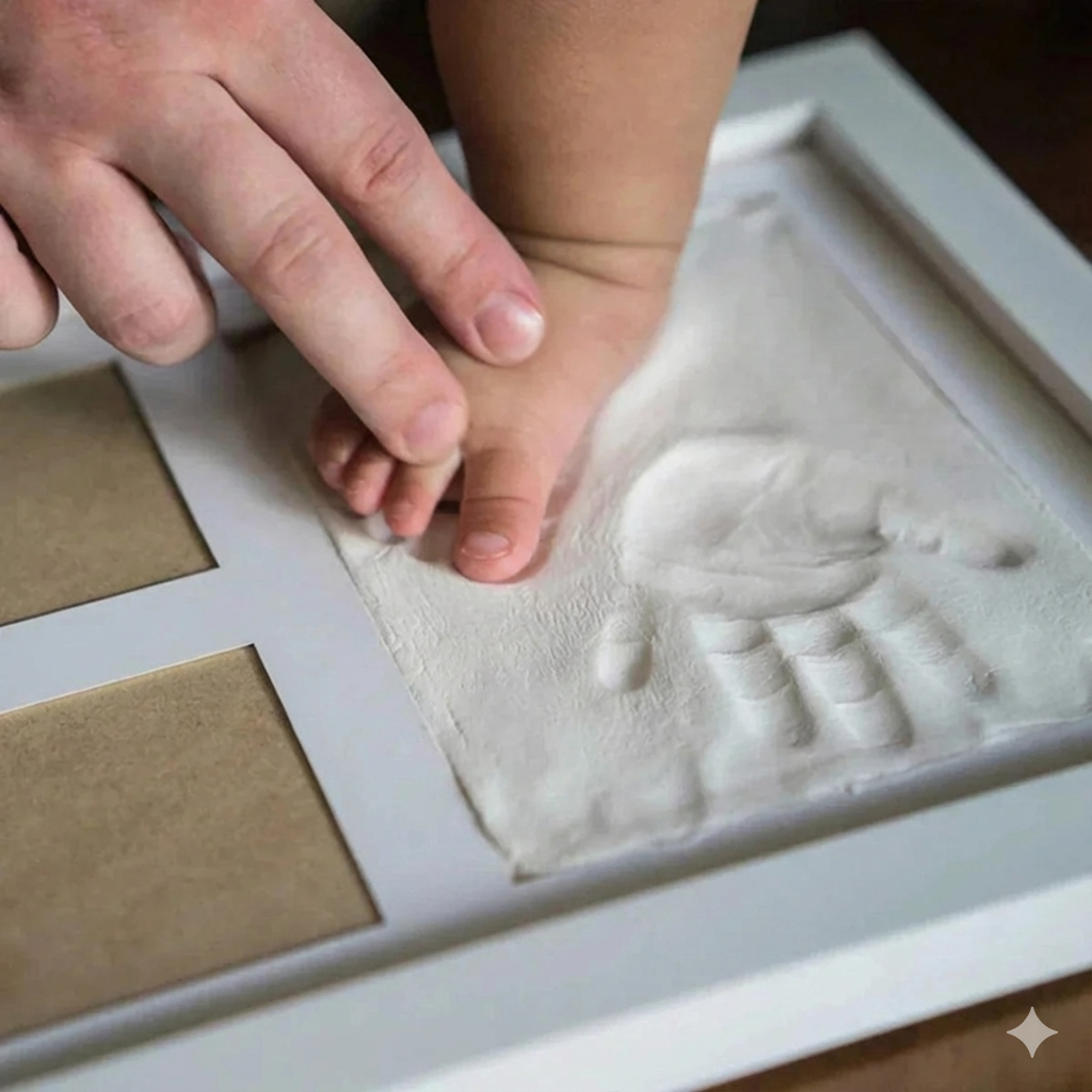 DIY Baby-Foto-Erinnerungsrahmen