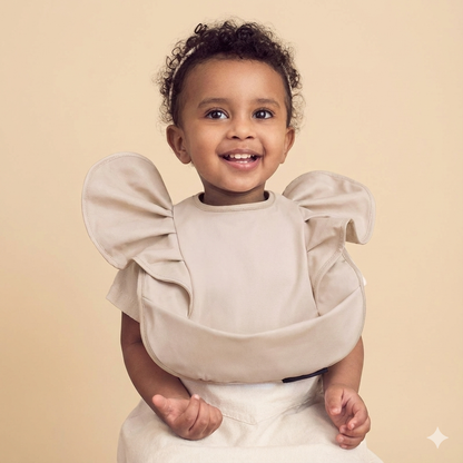 Engel-Elefanten-Baby-Lätzchen