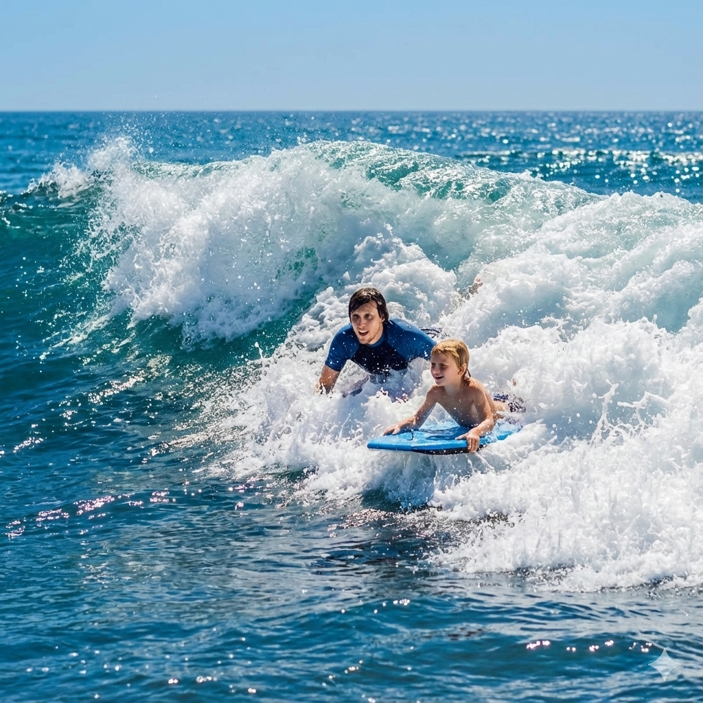 Aufblasbares Surfbrett für Abenteuer